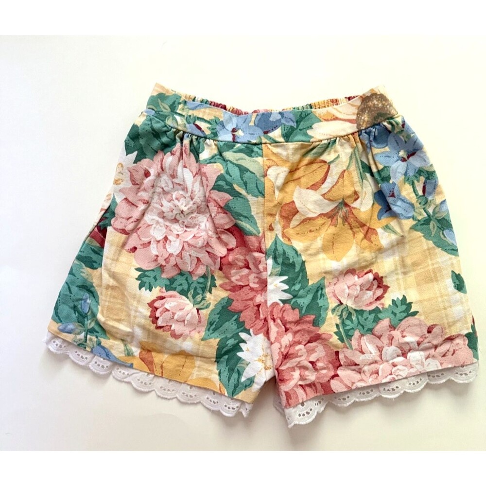 Vintage 90s Pete's Partner Good Lad Floral Shorts Girls 6 - Picture 1 of 7